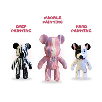 DIY Teddy Bear Keychain Paint Kit