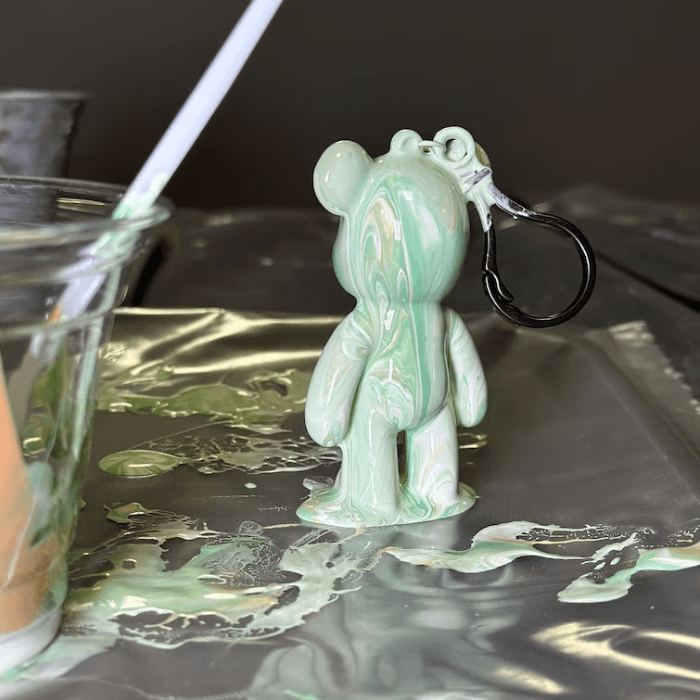 DIY Teddy Bear Keychain Paint Kit