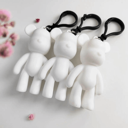 DIY Teddy Bear Keychain Paint Kit