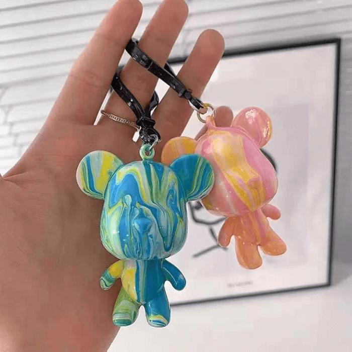 DIY Teddy Bear Keychain Paint Kit